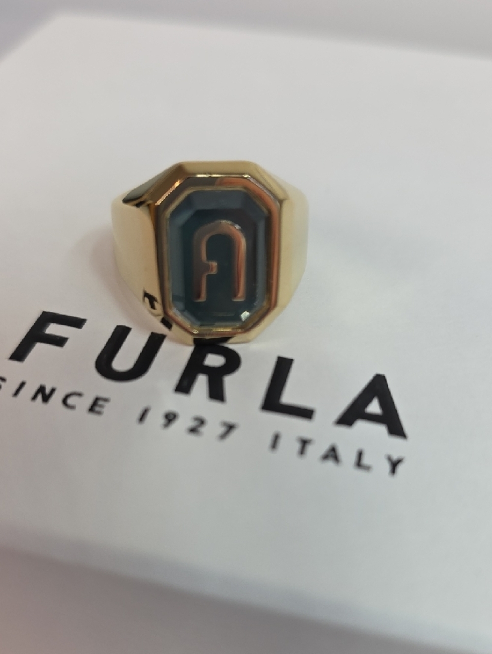Furla Octagonal Logo Ring - Picture 2 of 5